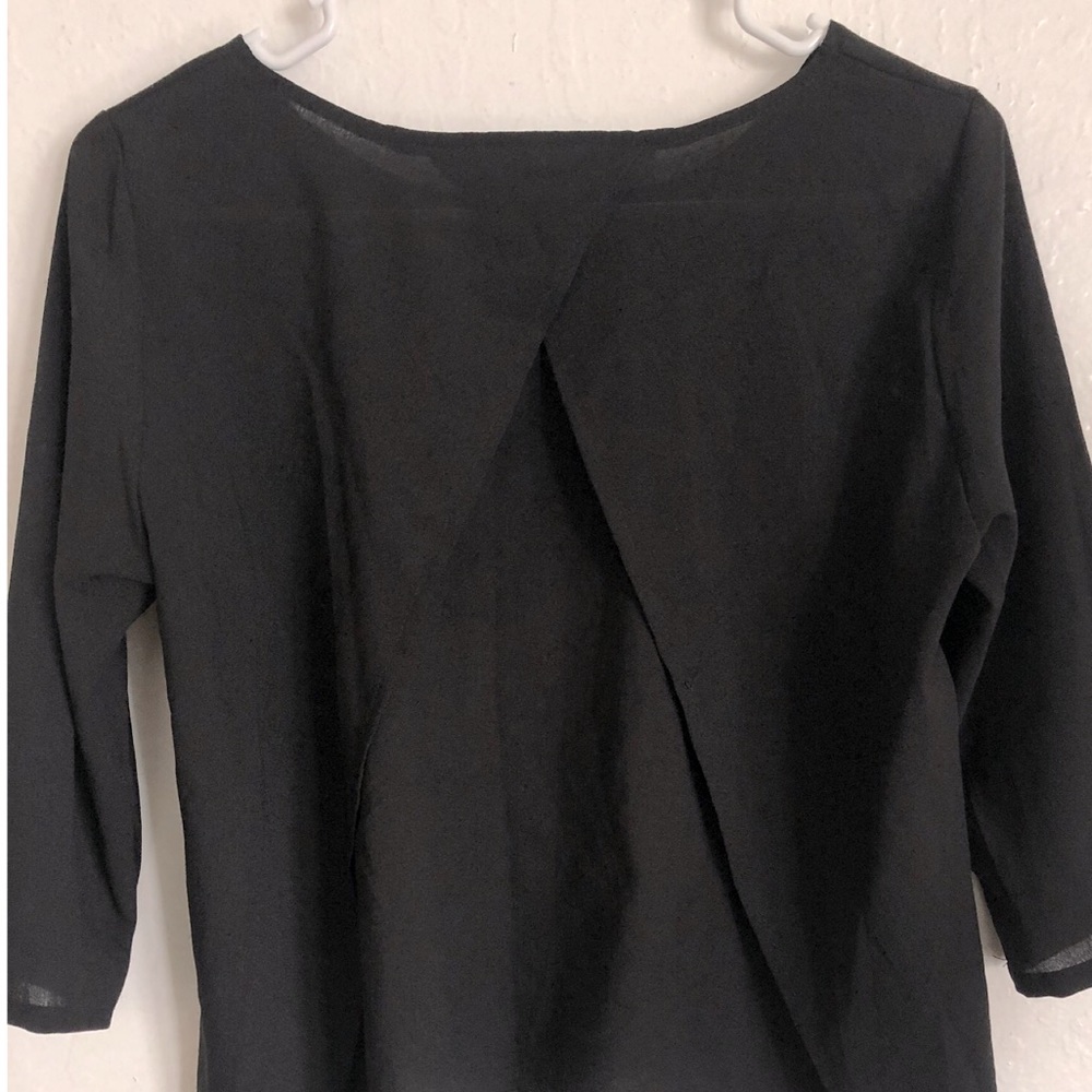 Open back blouse